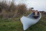 Kevlar Guide boat on the shore