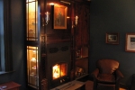 Mantle with china cabinet